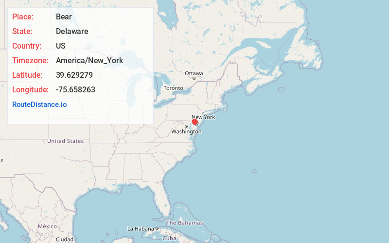Map of Bear