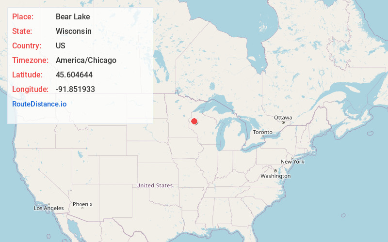 Map of Bear Lake