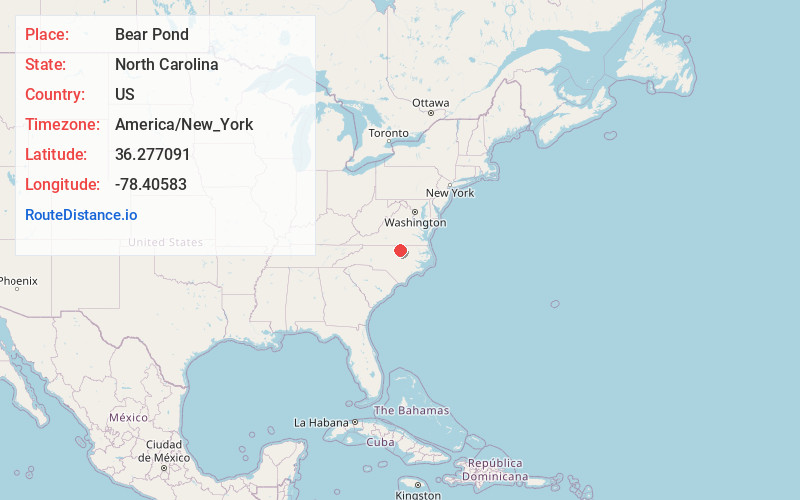 Map of Bear Pond