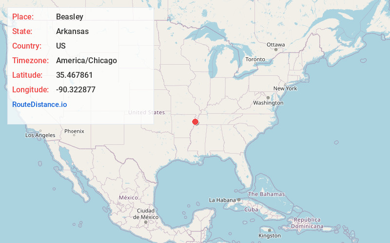 Map of Beasley