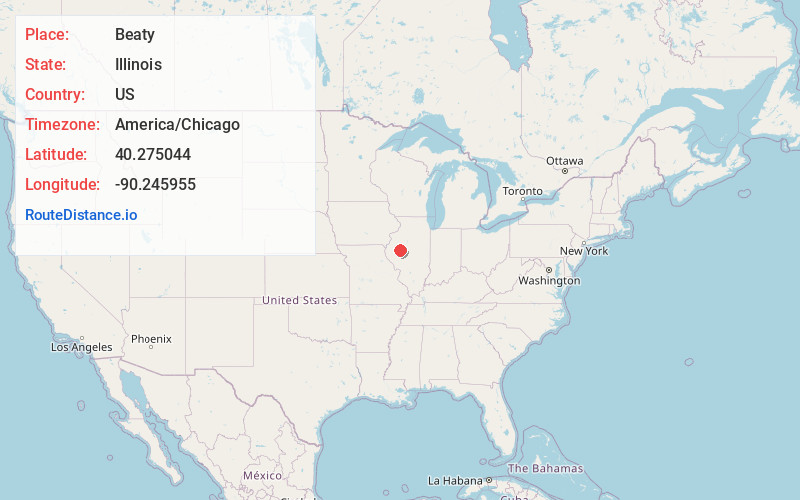 Map of Beaty