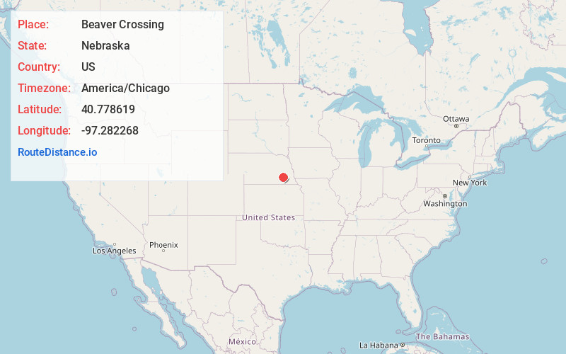 Map of Beaver Crossing
