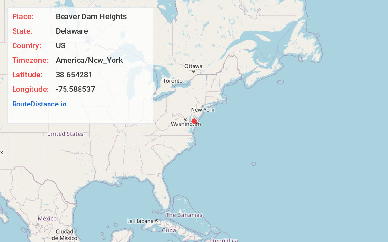 Map of Beaver Dam Heights