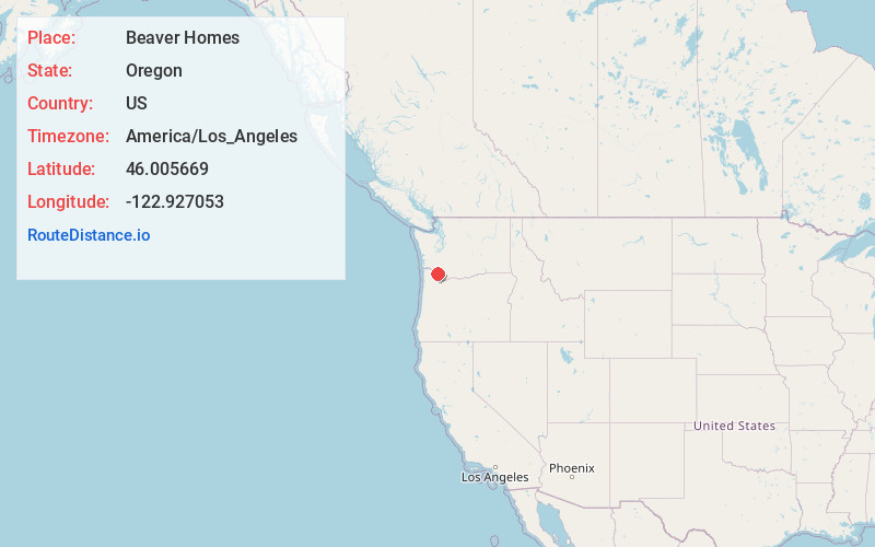 Map of Beaver Homes