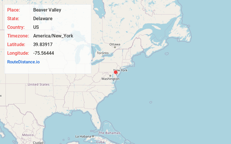 Map of Beaver Valley