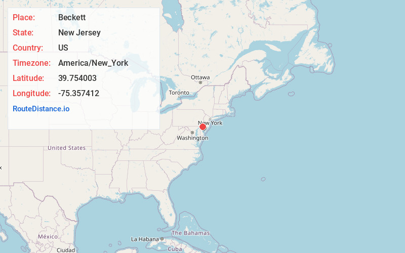 Map of Beckett