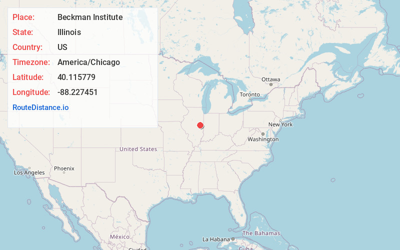 Map of Beckman Institute