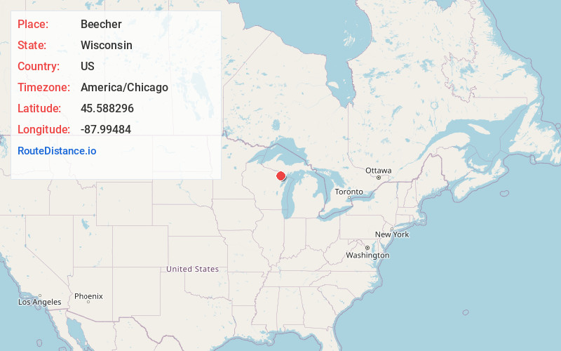 Map of Beecher