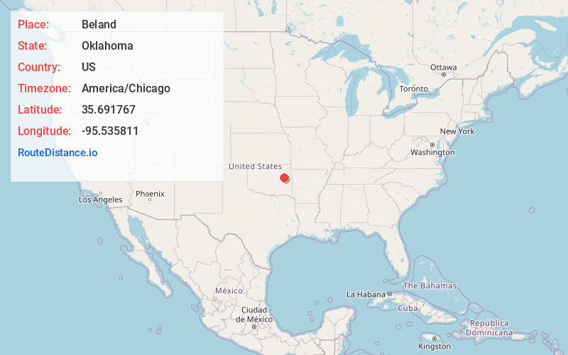 Map of Beland