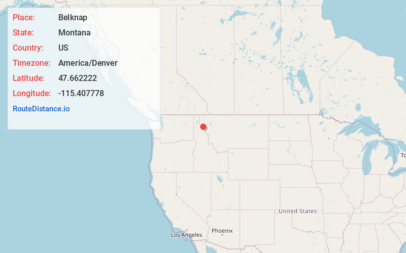 Map of Belknap