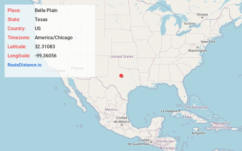 Map of Belle Plain