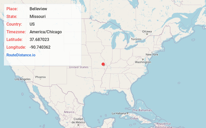 Map of Belleview