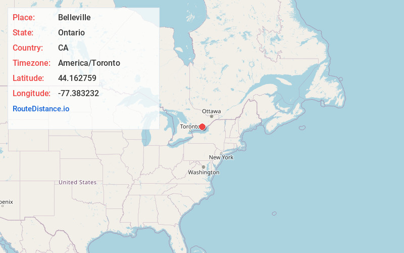 Map of Belleville