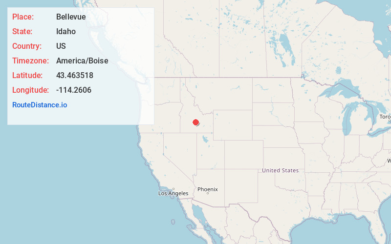Map of Bellevue