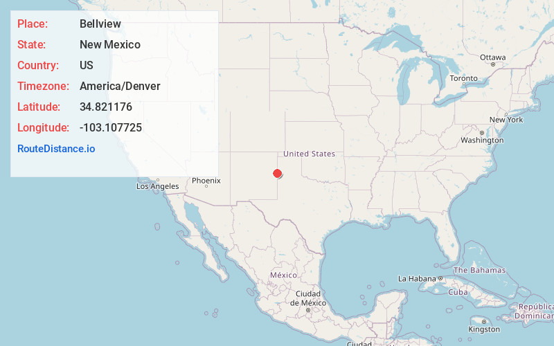 Map of Bellview