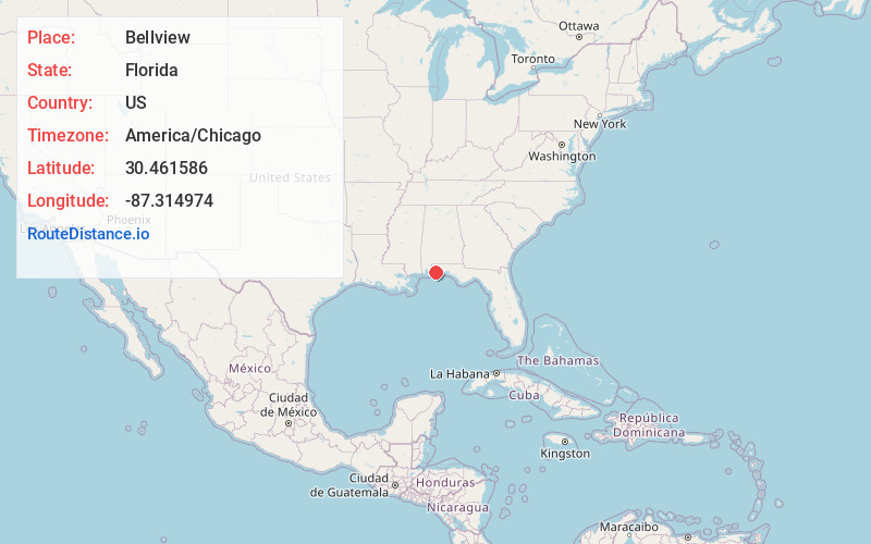 Map of Bellview