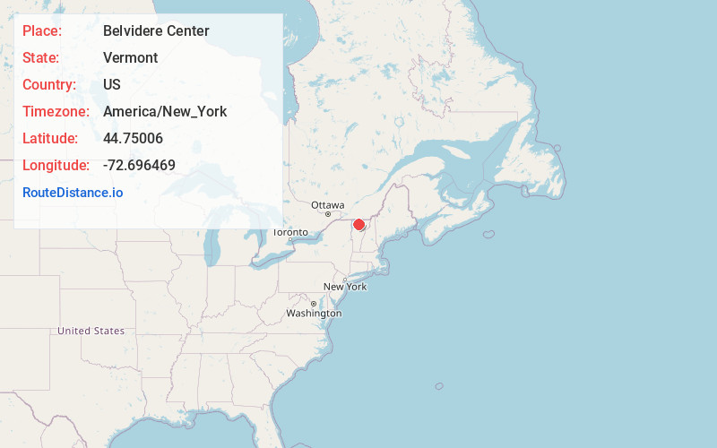 Map of Belvidere Center