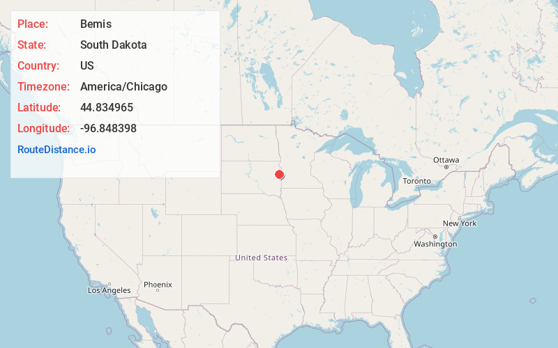 Map of Bemis