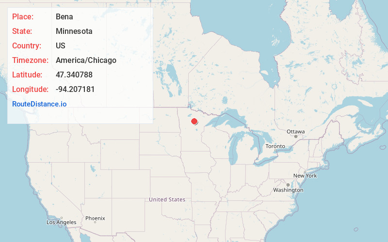 Map of Bena
