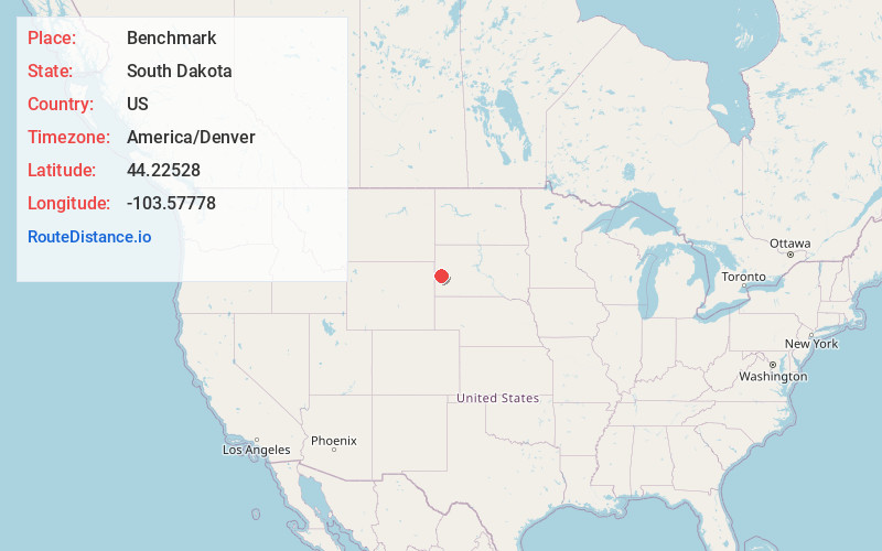 Map of Benchmark