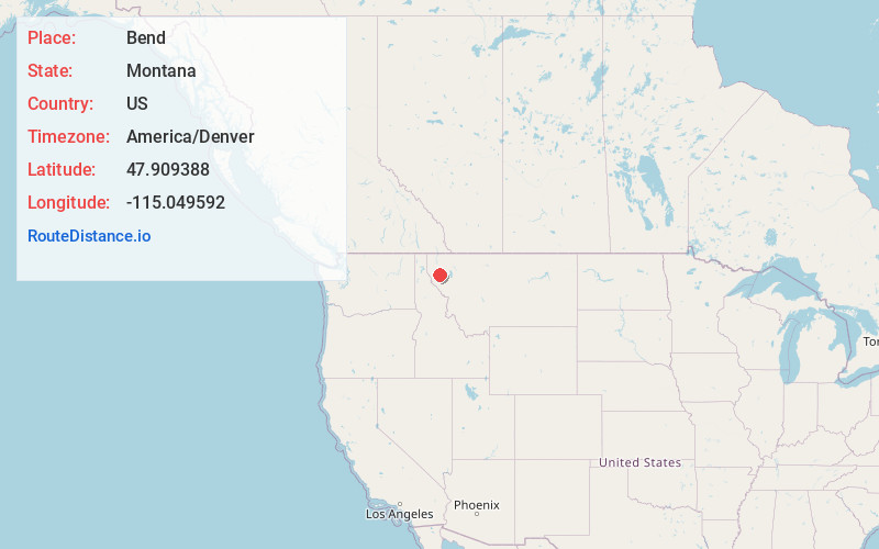 Map of Bend