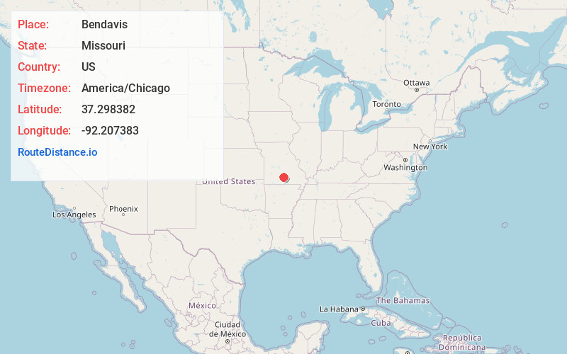 Map of Bendavis