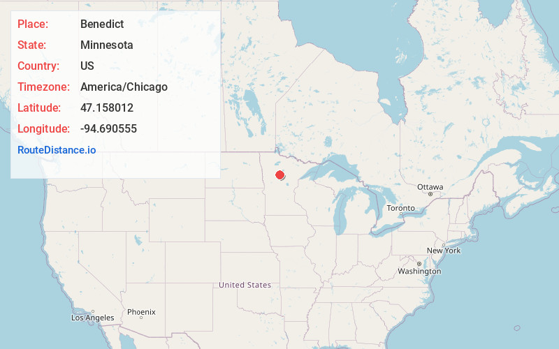 Map of Benedict