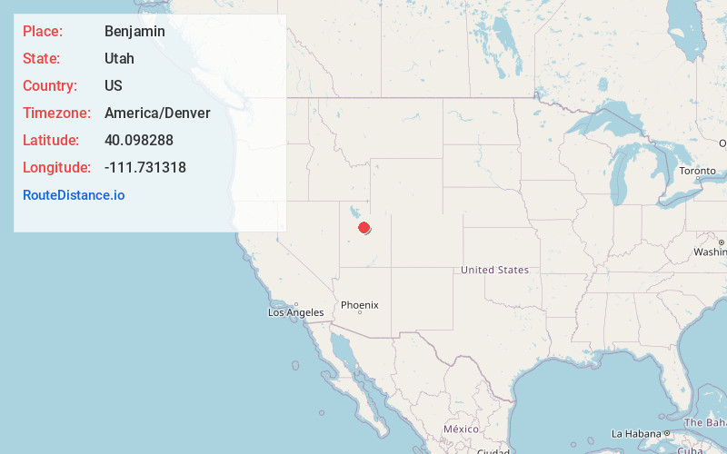 Map of Benjamin