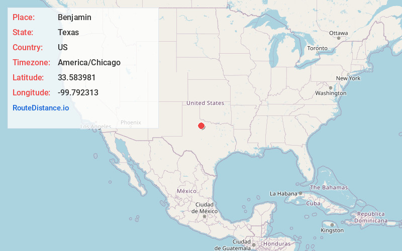 Map of Benjamin