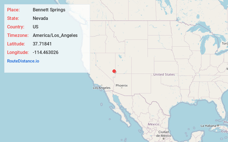 Map of Bennett Springs