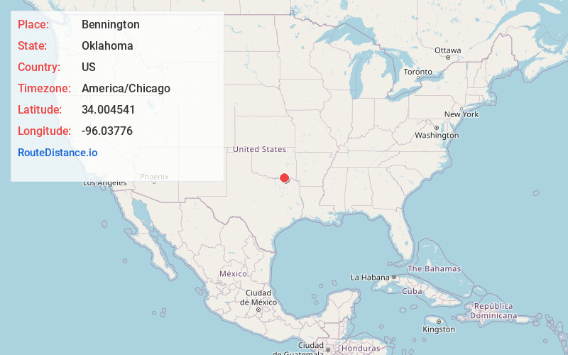 Map of Bennington