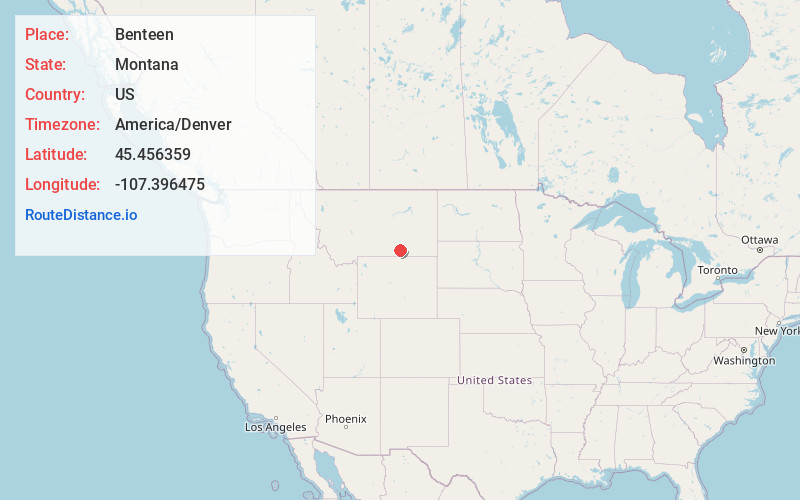 Map of Benteen