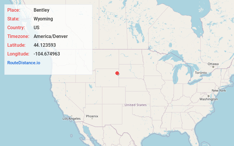 Map of Bentley