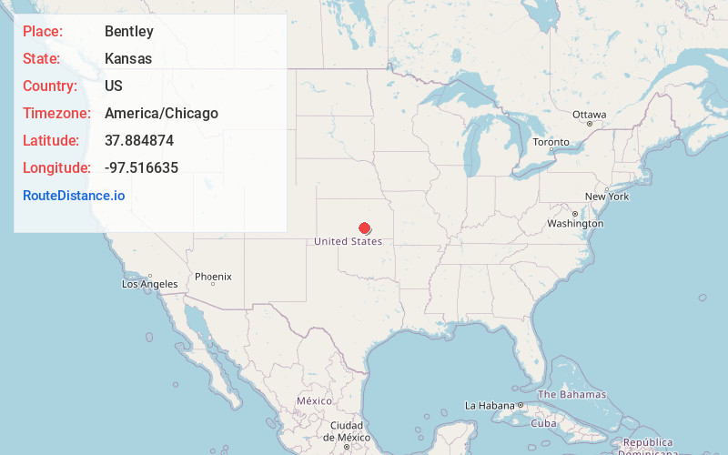 Map of Bentley