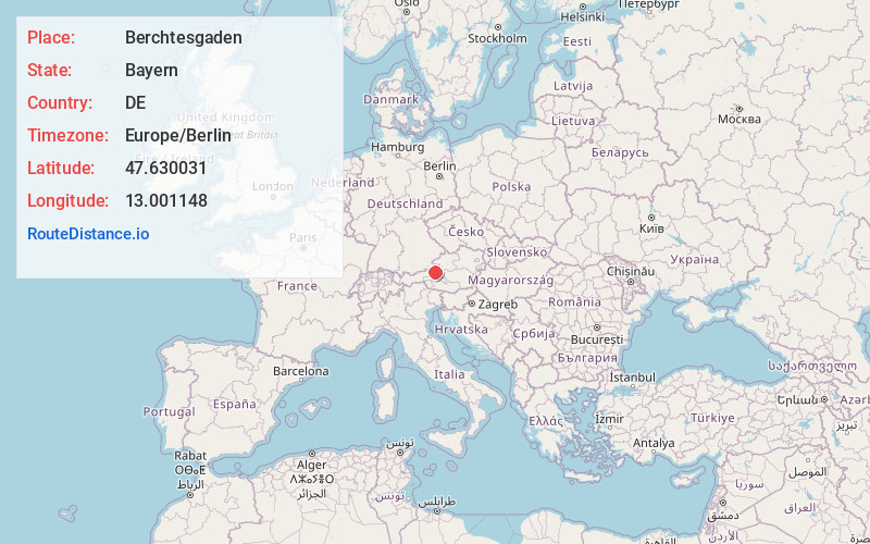Map of Berchtesgaden
