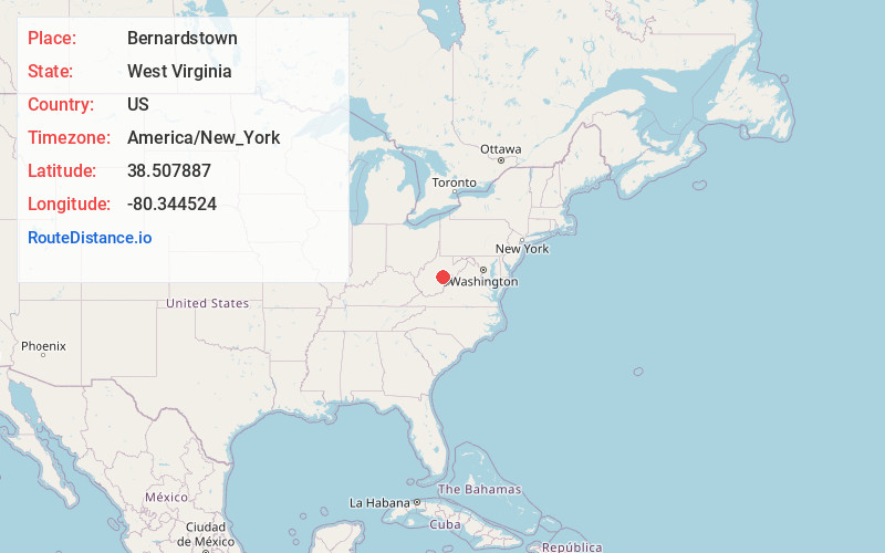 Map of Bernardstown