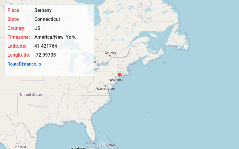 Map of Bethany
