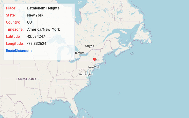Map of Bethlehem Heights
