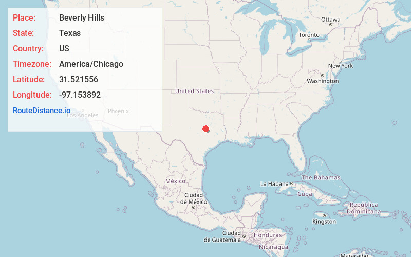 Map of Beverly Hills
