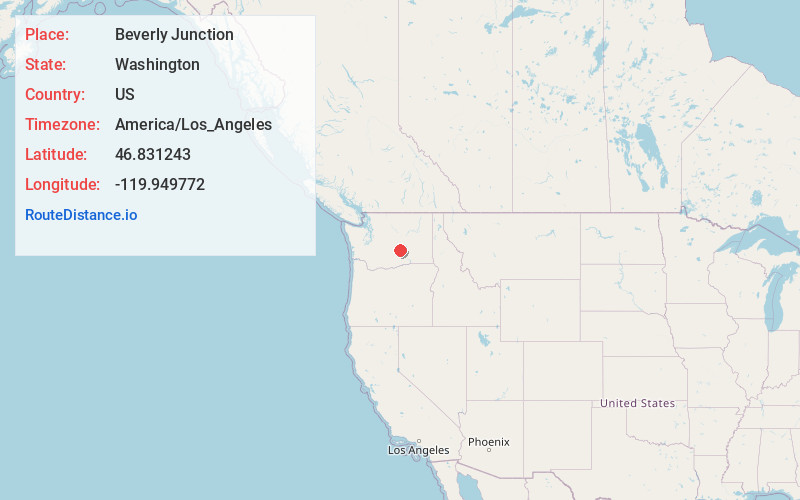 Map of Beverly Junction