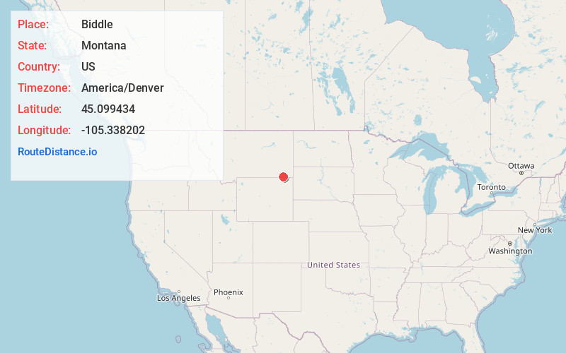 Map of Biddle