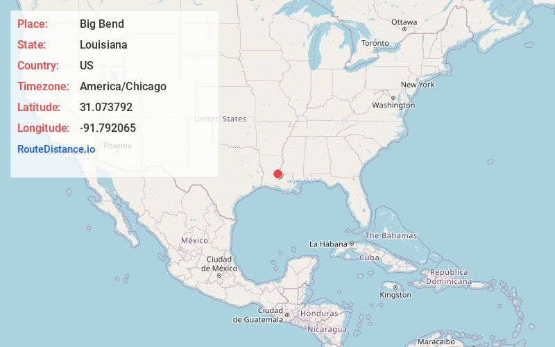 Map of Big Bend
