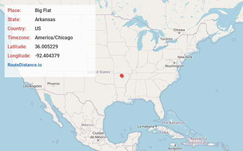 Map of Big Flat