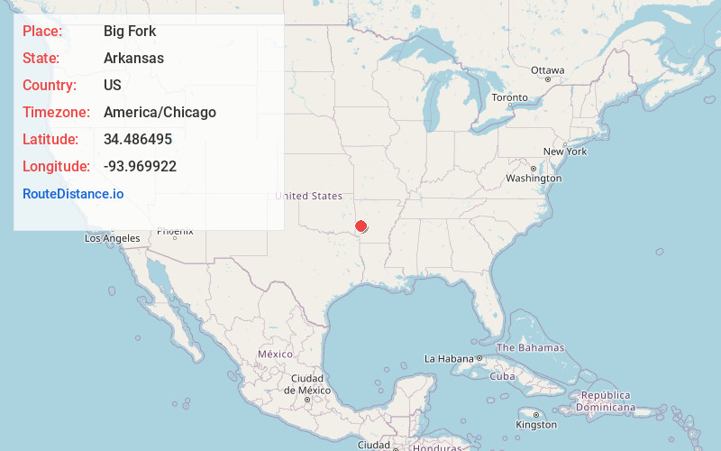 Map of Big Fork