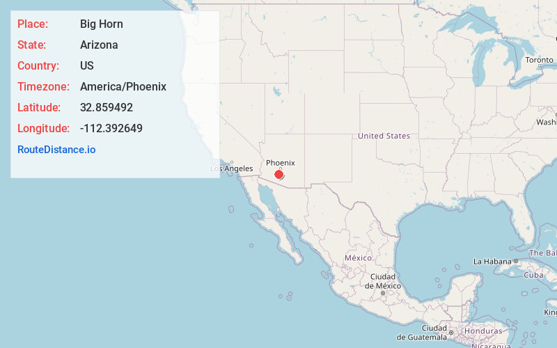 Map of Big Horn
