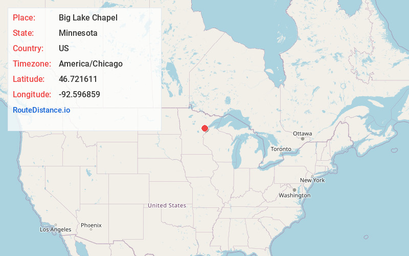 Map of Big Lake Chapel