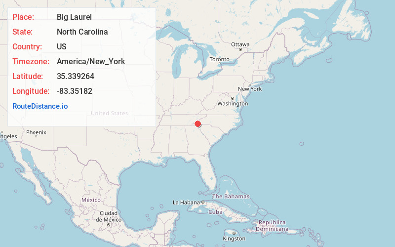 Map of Big Laurel