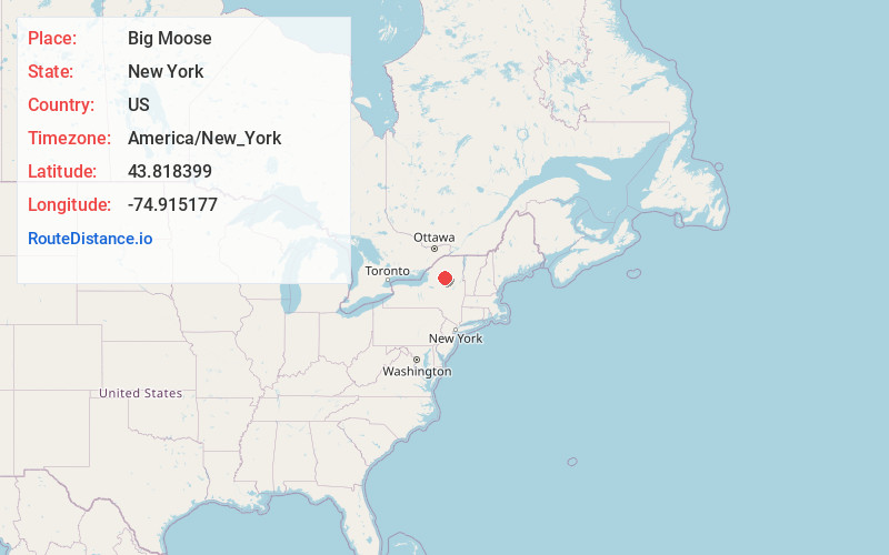 Map of Big Moose
