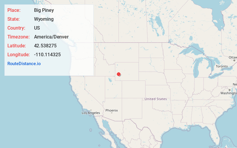 Map of Big Piney