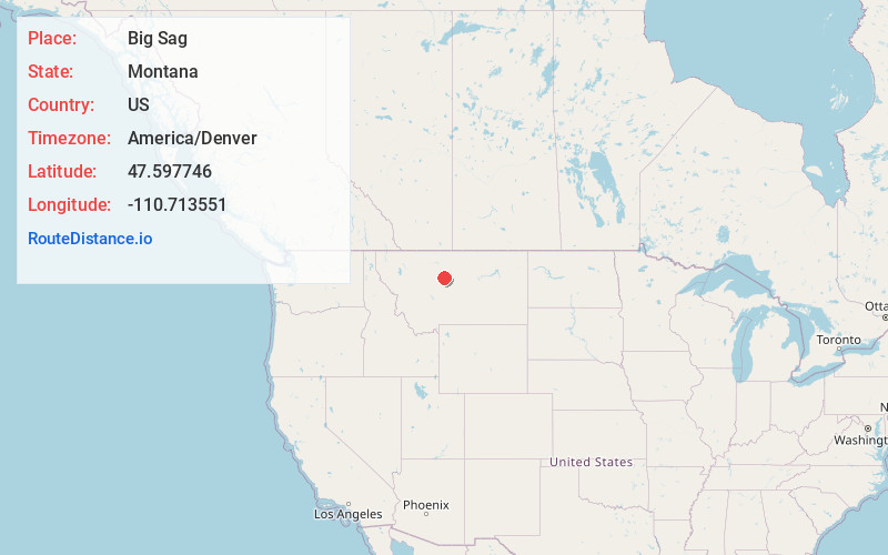 Map of Big Sag
